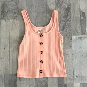 Pink cropped top brand new.